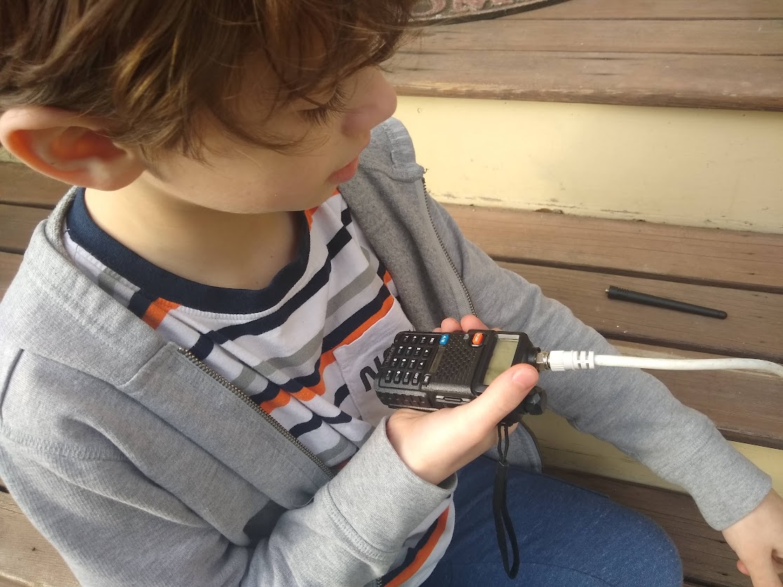 Max using an HT radio